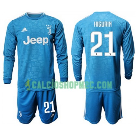 Juventus HIGUAIN 21 Bambino Maglia Terza 2019/2020 Manica Lunga (+ Pantaloncini)